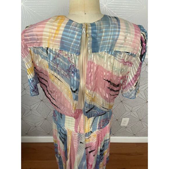 The Silk Farm 100% Silk Made in Korea Size 10 Multi color fairy pastels coquette - Picture 10 of 13